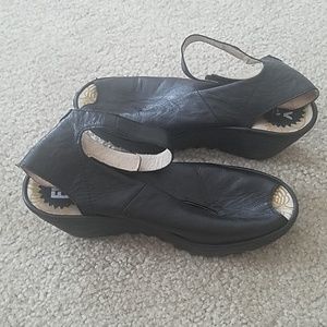 FlyLondon ankle strap wedges